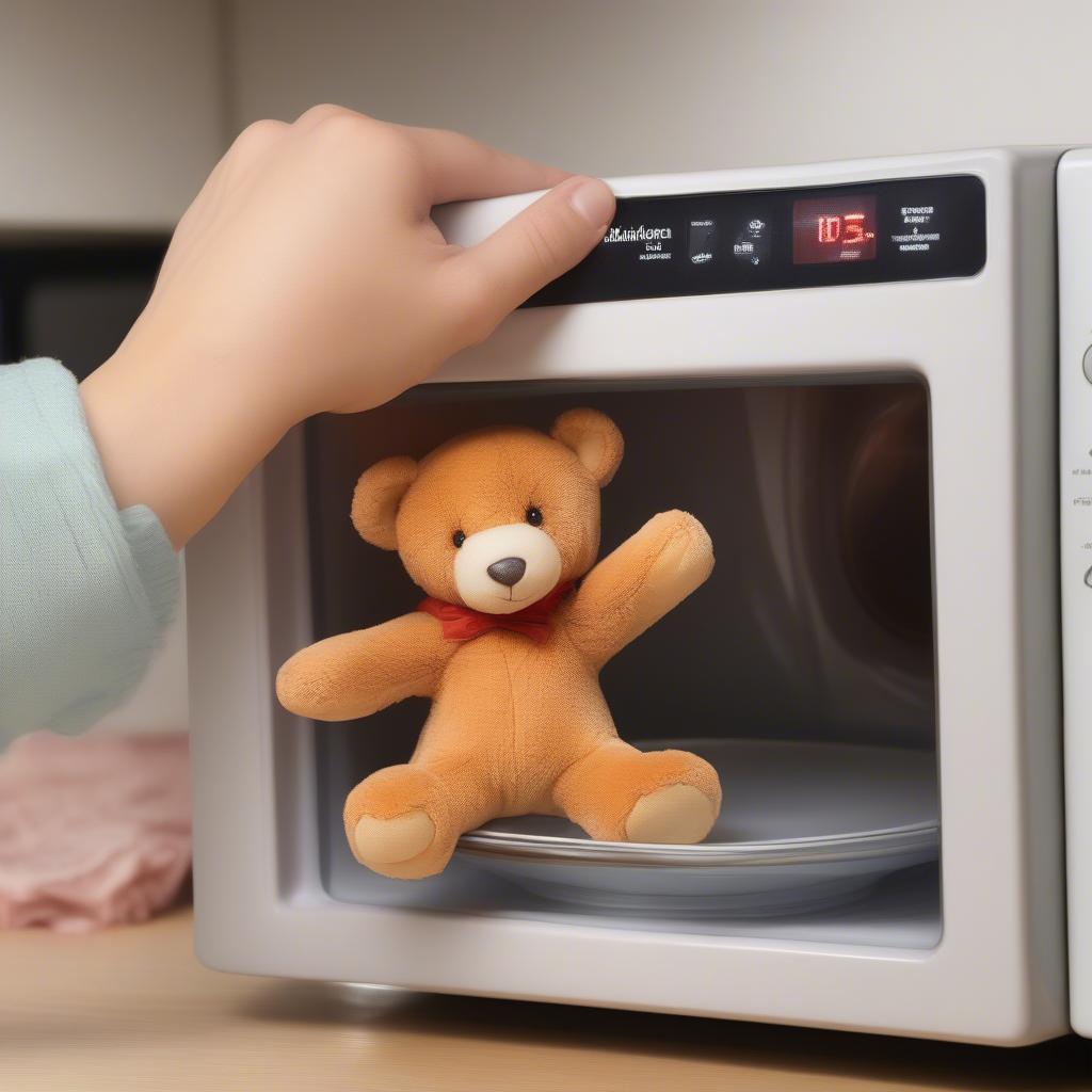 Microwaving a Warmies Bear