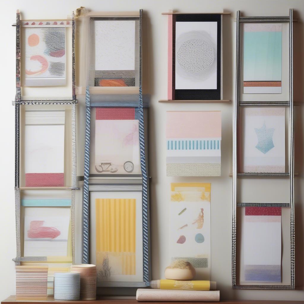 Examples of picture hanging using washi tape