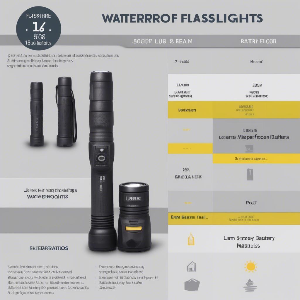 Comparison of Waterproof Flashlight Features