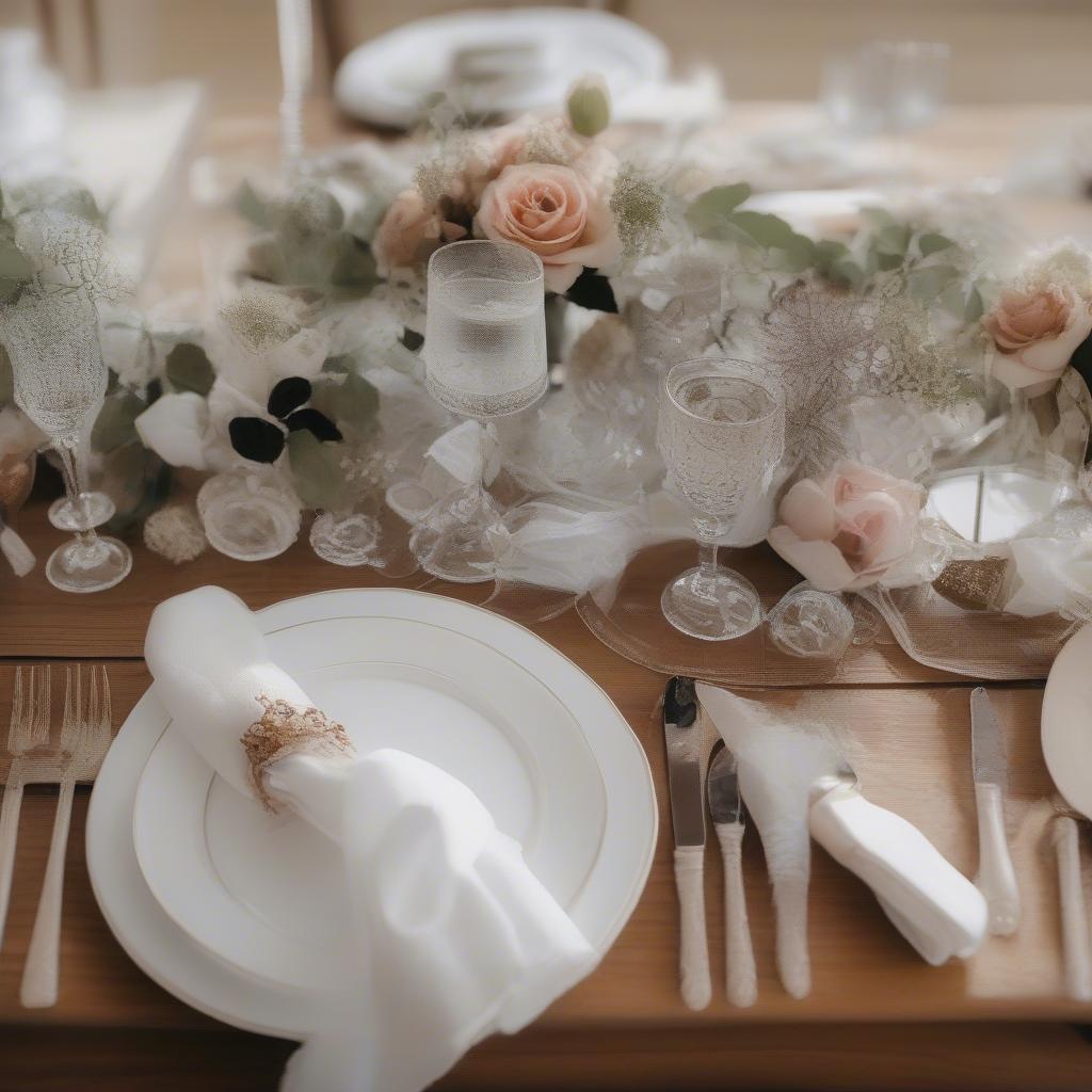 Wedding Napkin Rings Display