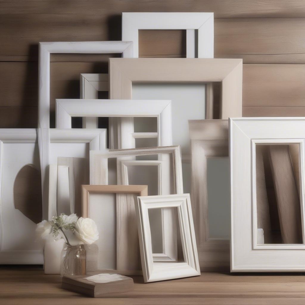 White 12x16 Wooden Picture Frames