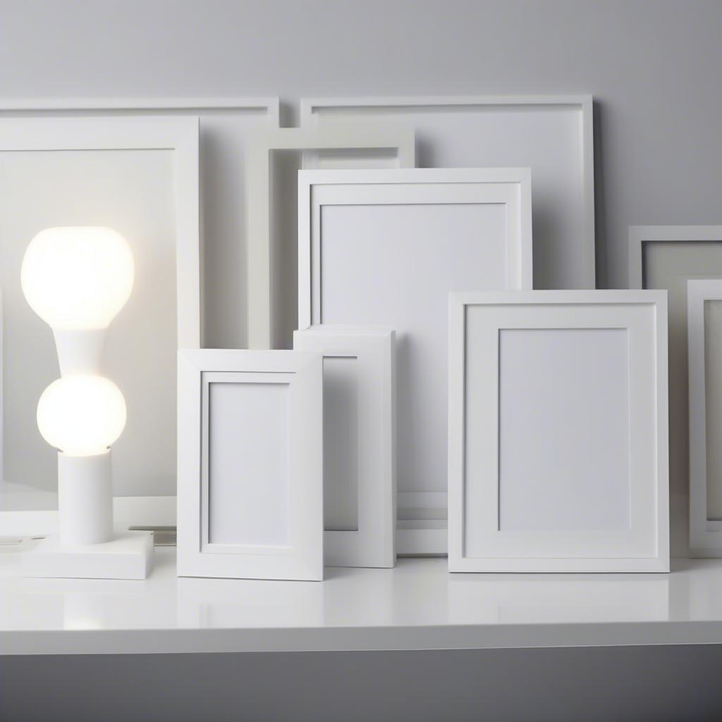 Modern White 5x7 Picture Frames