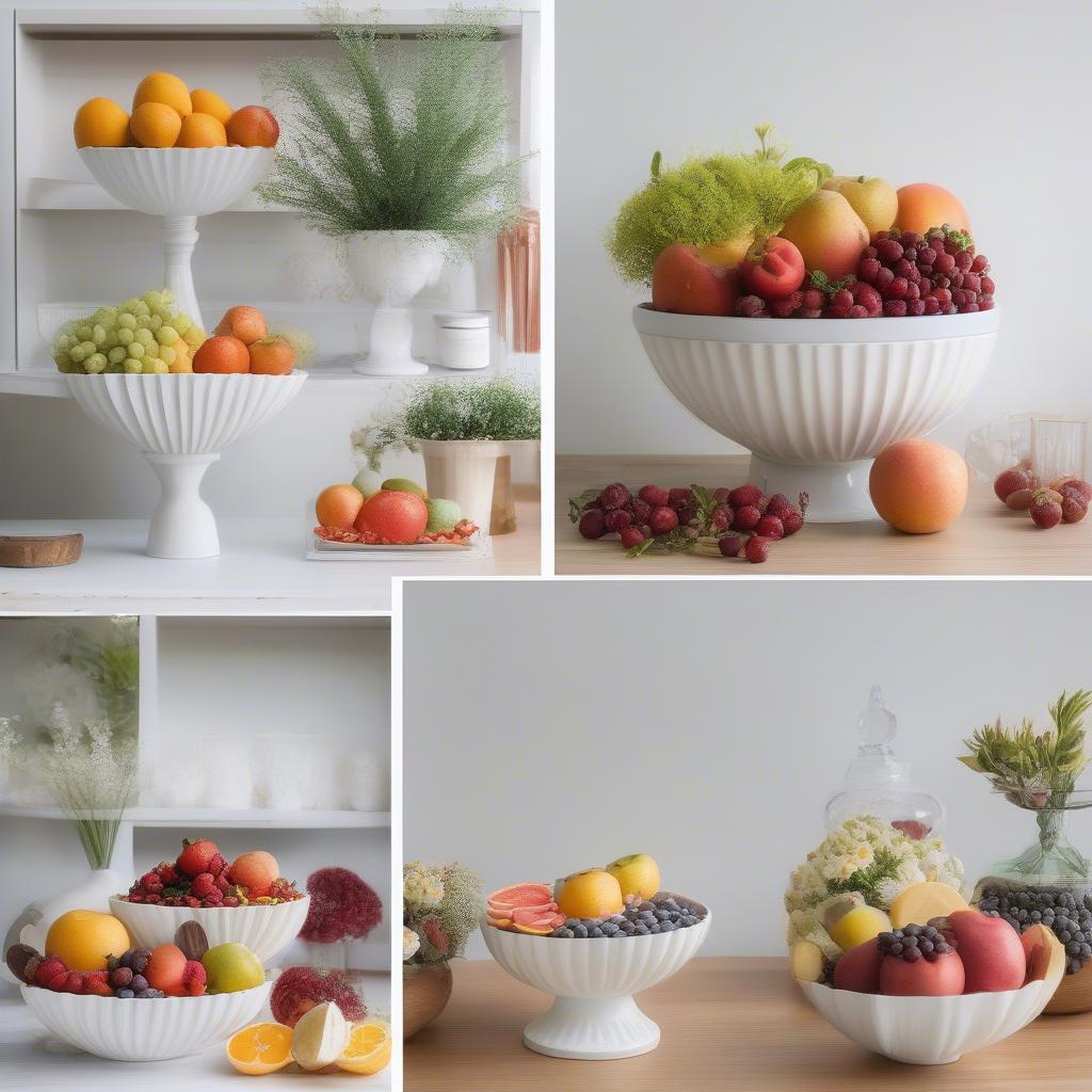 Styling Ideas for a White Fluted Bowl