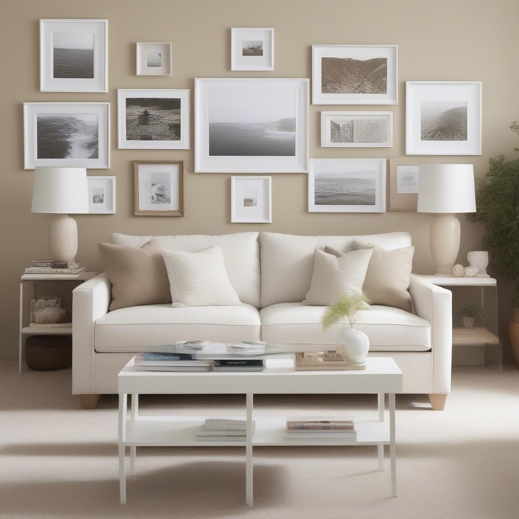 Matching White Frames to Decor