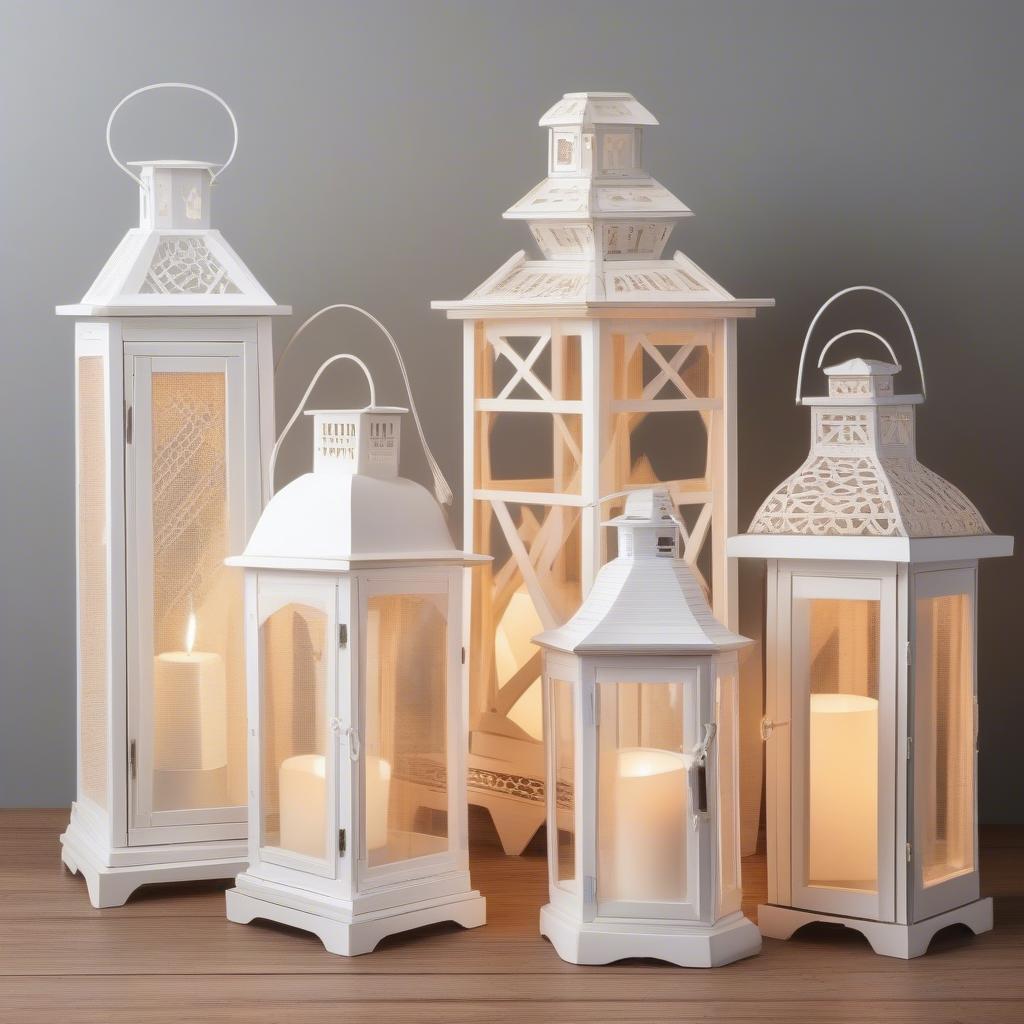 Various White Lanterns Available in Bulk