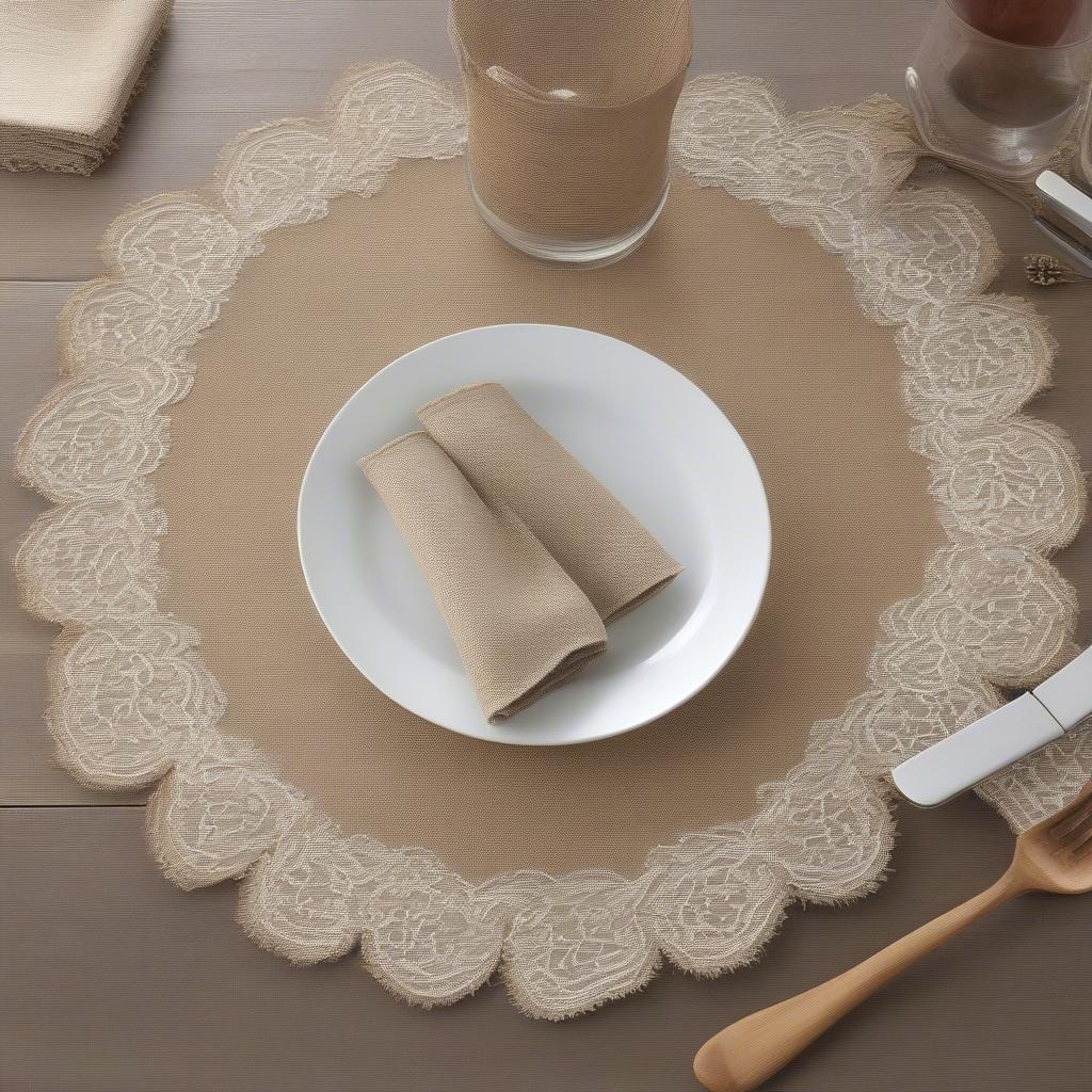 Variety of Wholesale Burlap Placemats