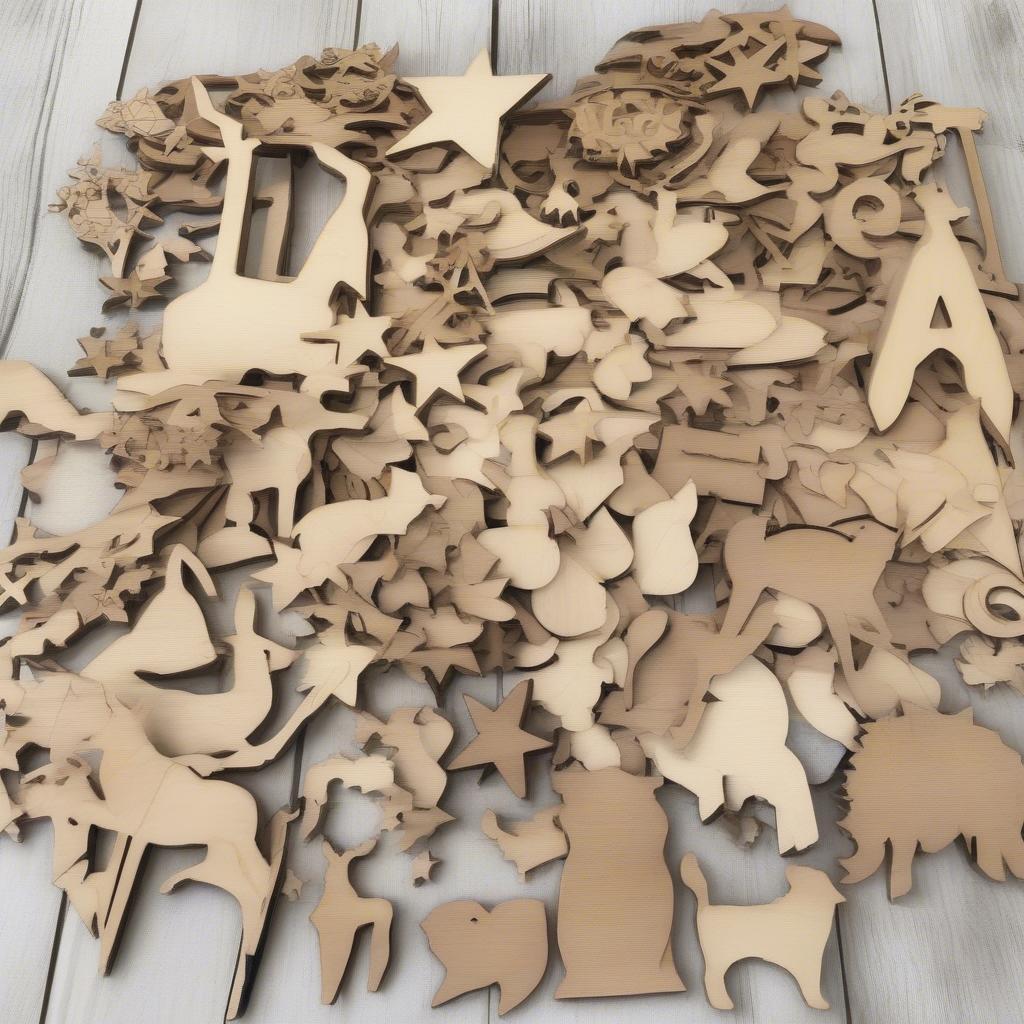 Various Wholesale Wood Cutouts