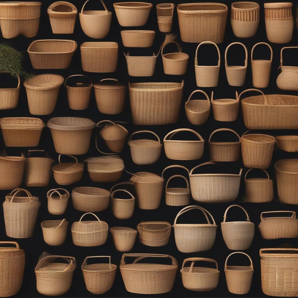 Various Types of Wicker Baskets