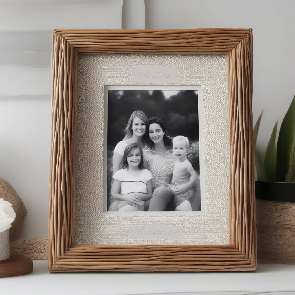 Wicker 11x14 Photo Frame