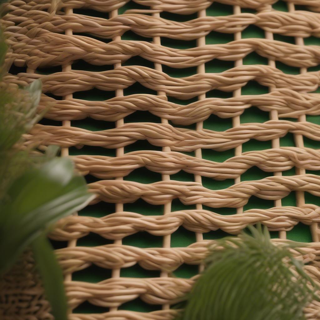 Wicker and rattan doormats add a natural and stylish touch to any entryway.