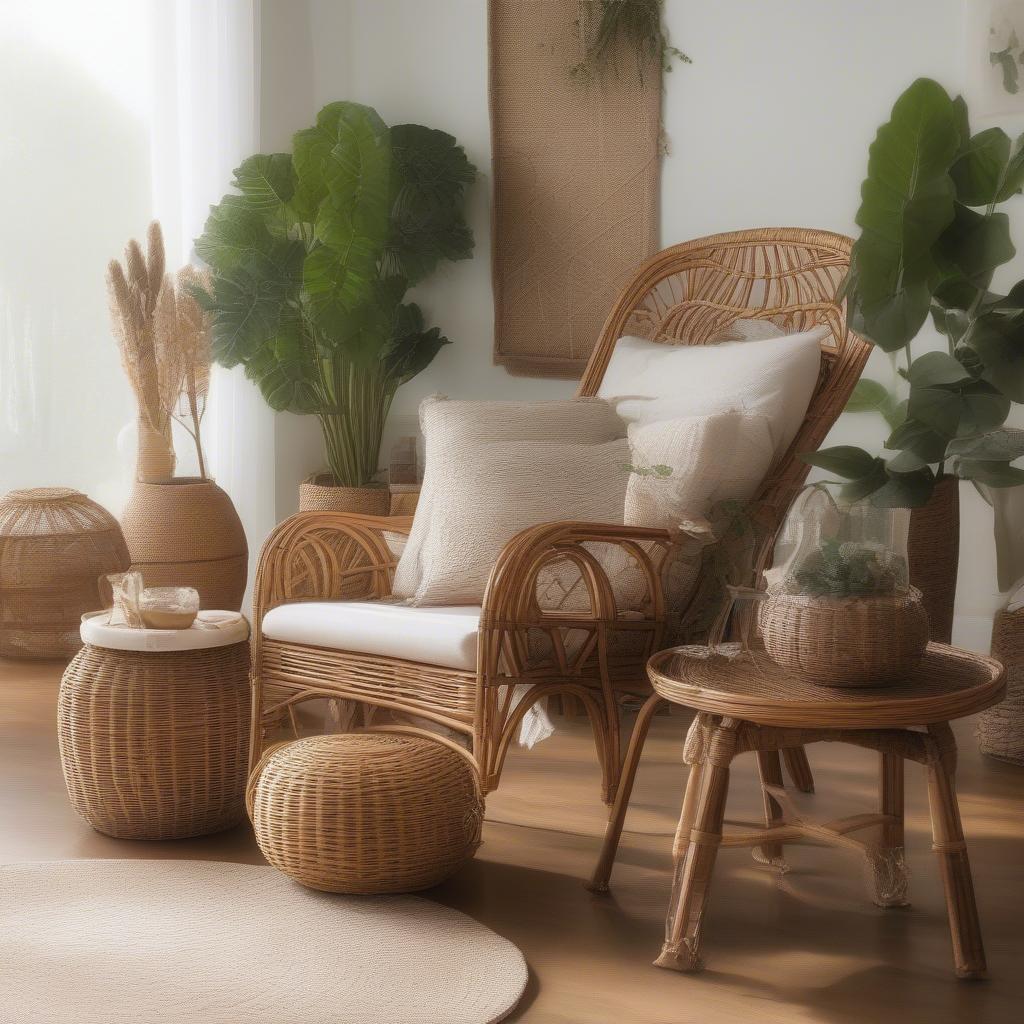 Wicker and Rattan Home Decor