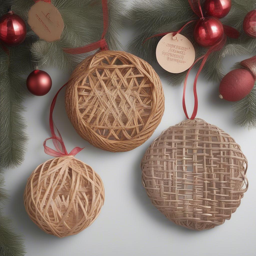 Comparing Wicker and Rattan Ornaments