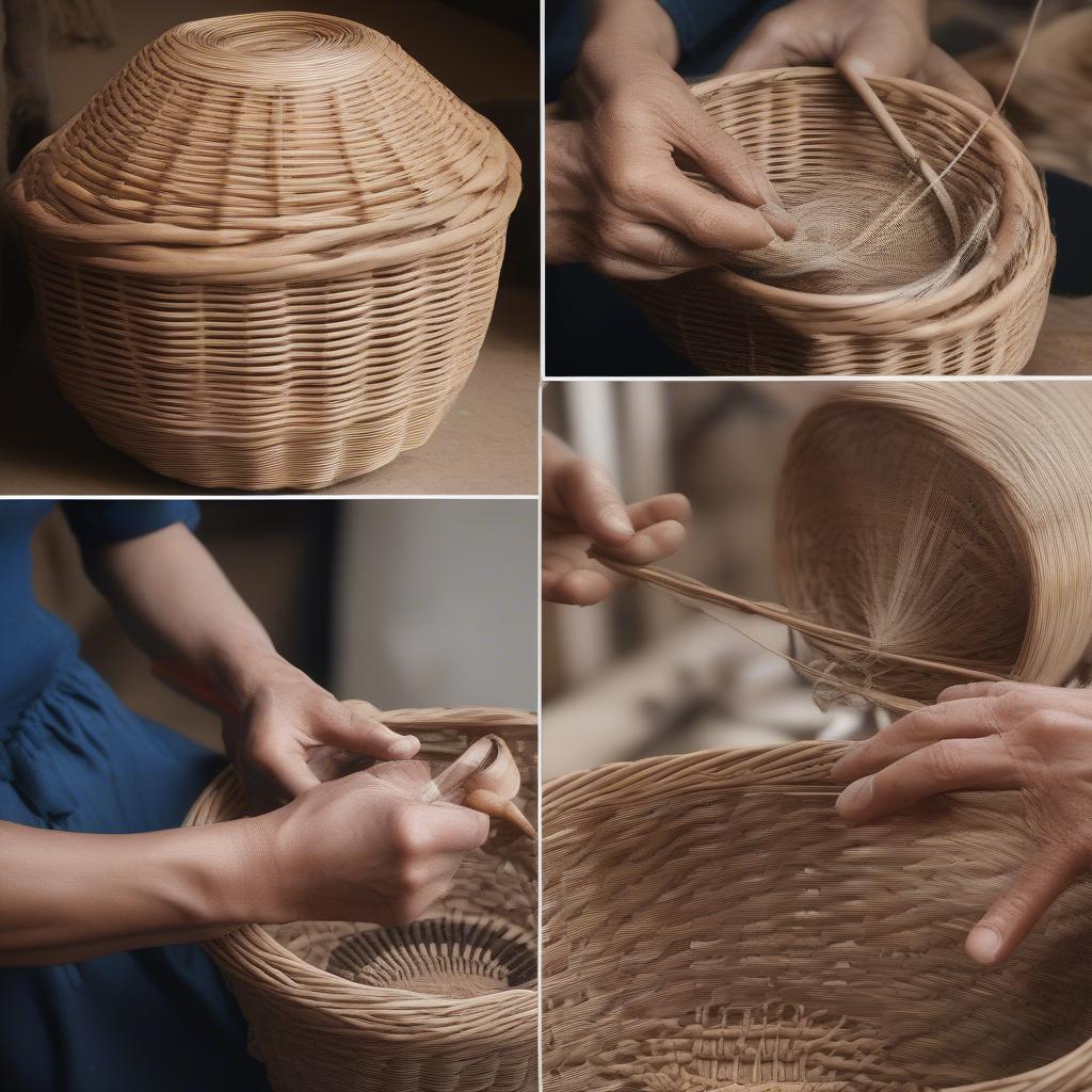 Wicker Basket Making Process