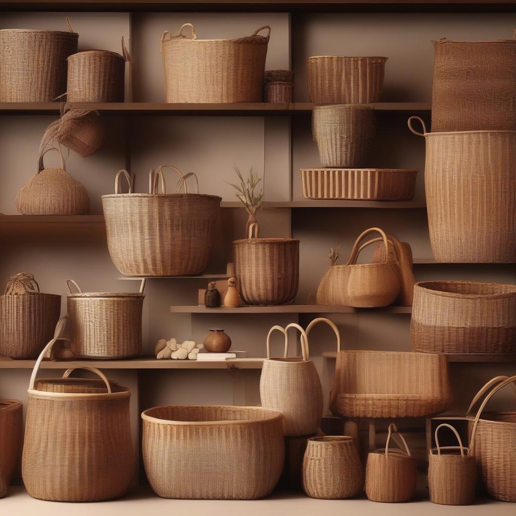 Variety of Wicker Baskets