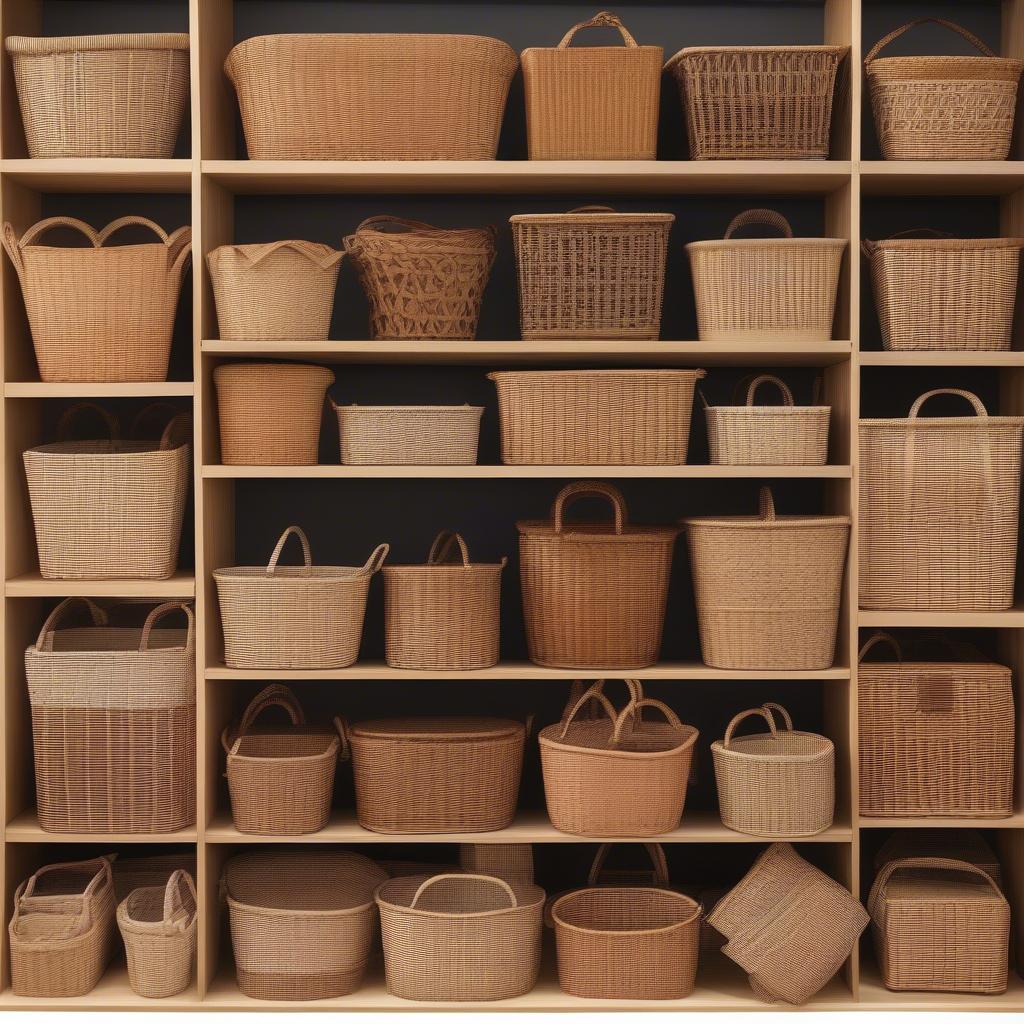 Variety of Wicker Baskets