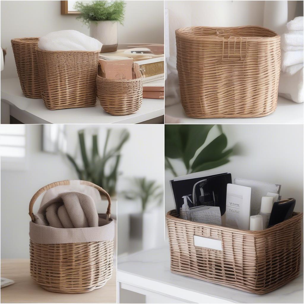 Wicker Baskets in Home Decor