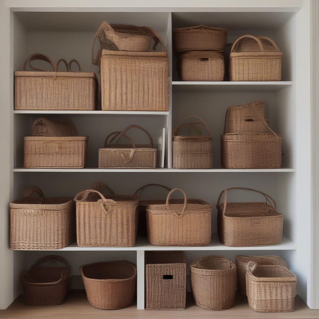 Wicker Baskets for Home Organization