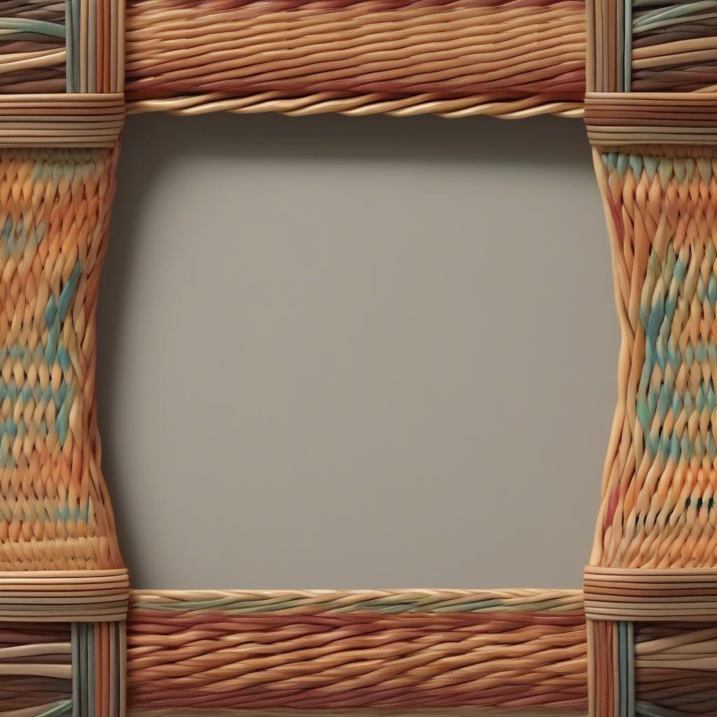 Wicker and Rattan 30x30 Picture Frame