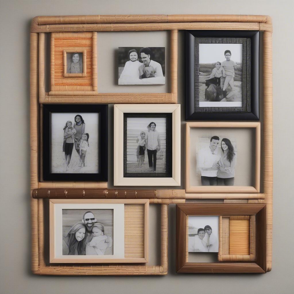 Wicker and Rattan 8x10 Family Picture Frames