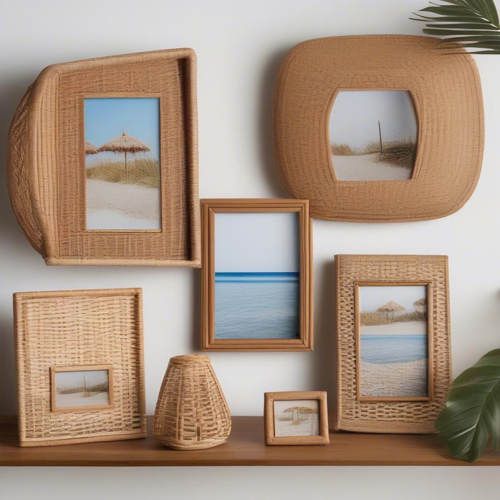 Wicker & Rattan 8x8 Photo Frame