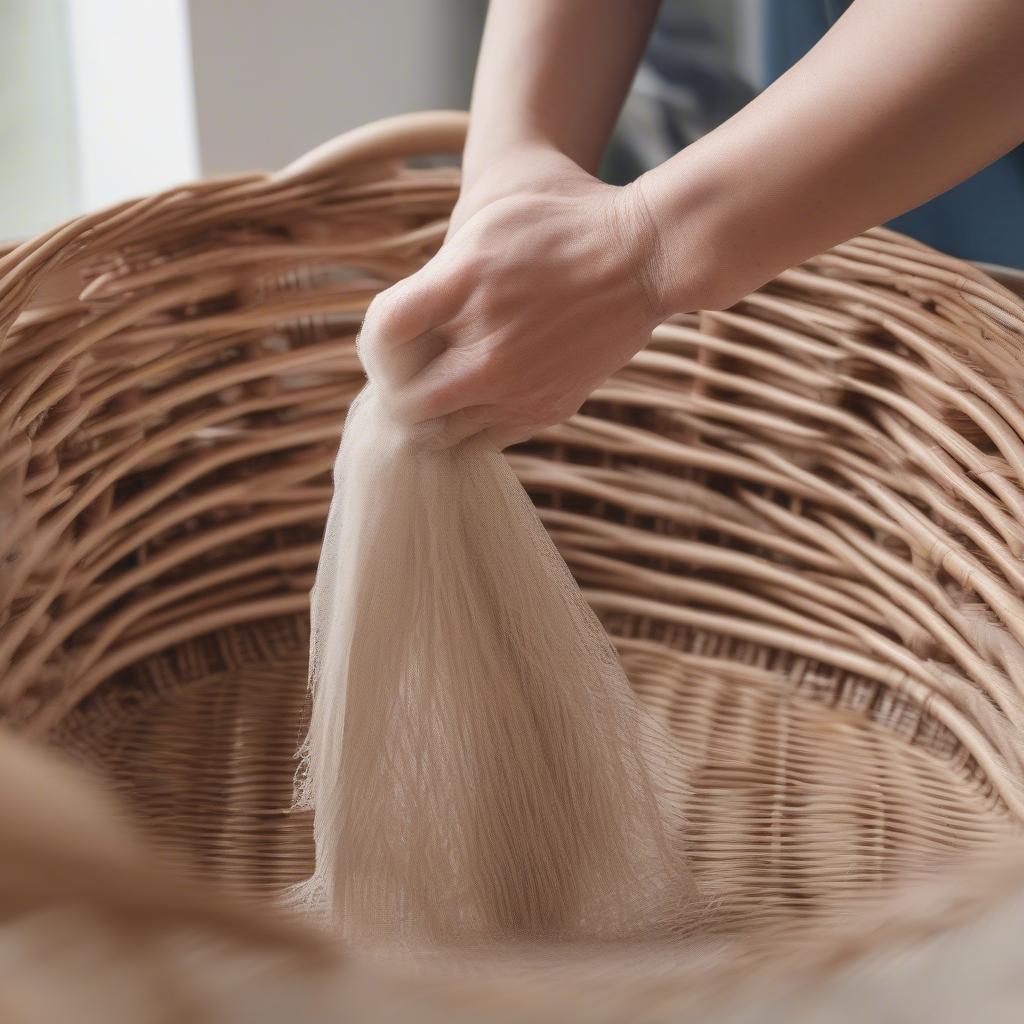 Cleaning and Storing Wicker and Rattan Baskets