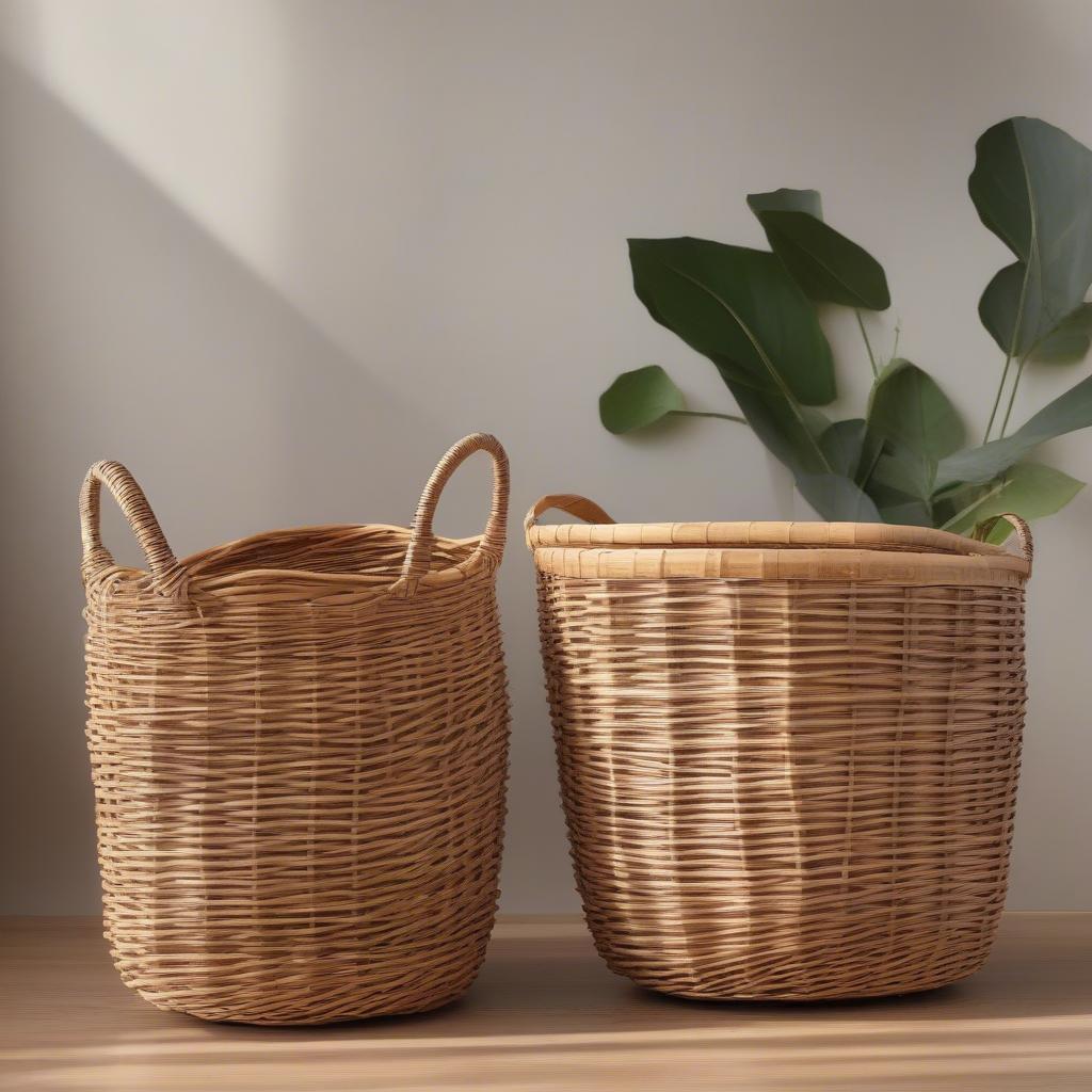 Comparing Wicker and Rattan Baskets