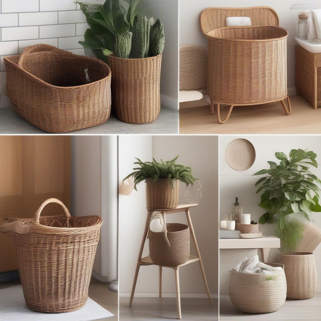 Wicker and Rattan Basket Uses in Home Decor