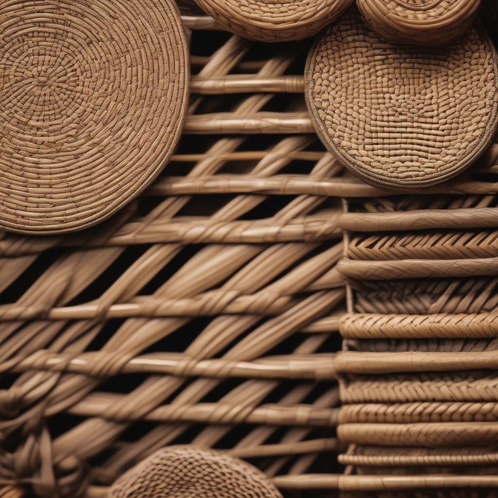 Wicker and Rattan Patterns Inspiring Canvas Print Designs