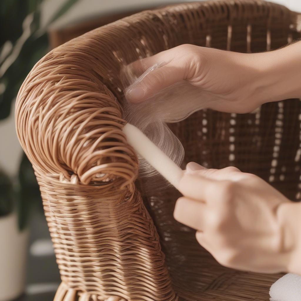 Cleaning and maintaining wicker and rattan furniture