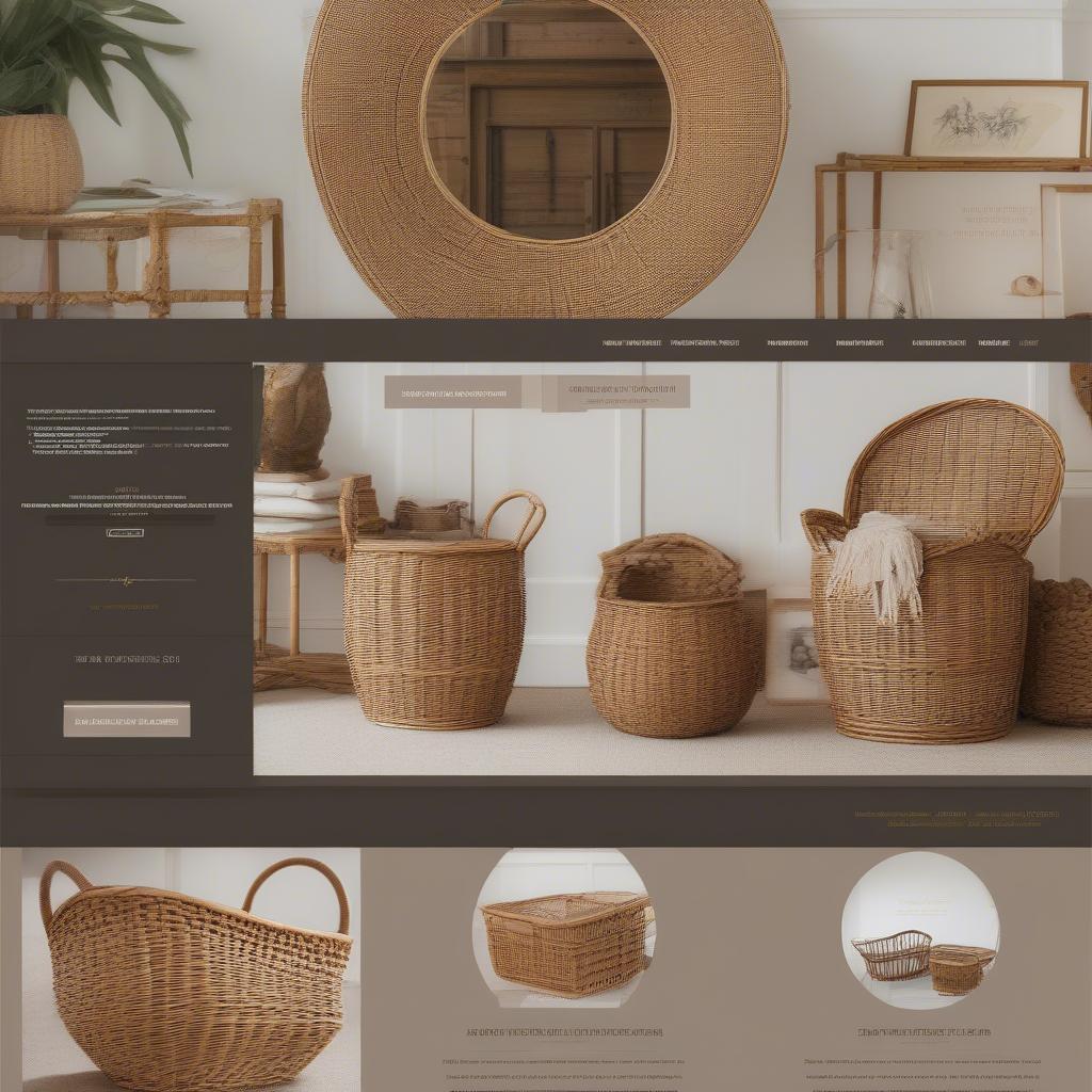 Wicker and Rattan Collage Frames Online