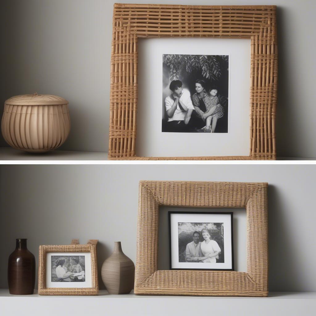 Custom Wicker and Rattan Picture Frames