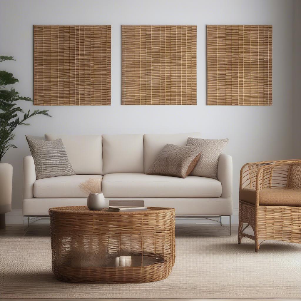 Wicker and Rattan in Different Rooms