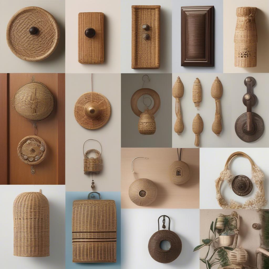 Different Styles of Wicker and Rattan Doorbells