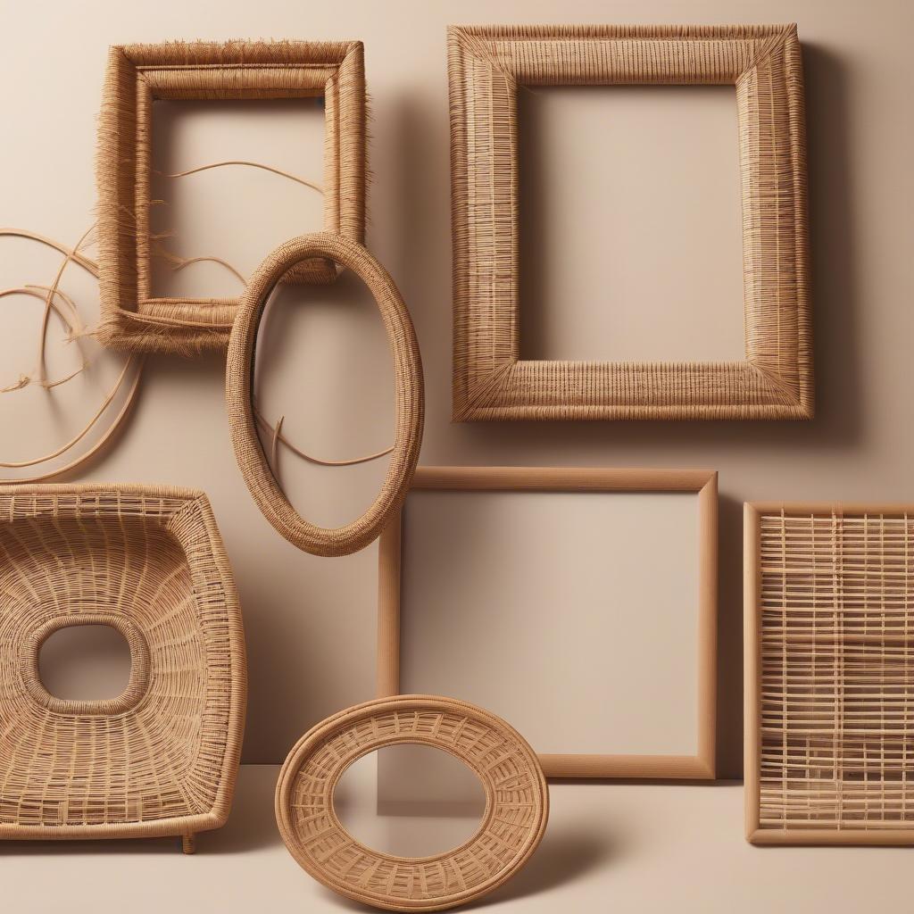 Wicker and Rattan FB Picture Frames