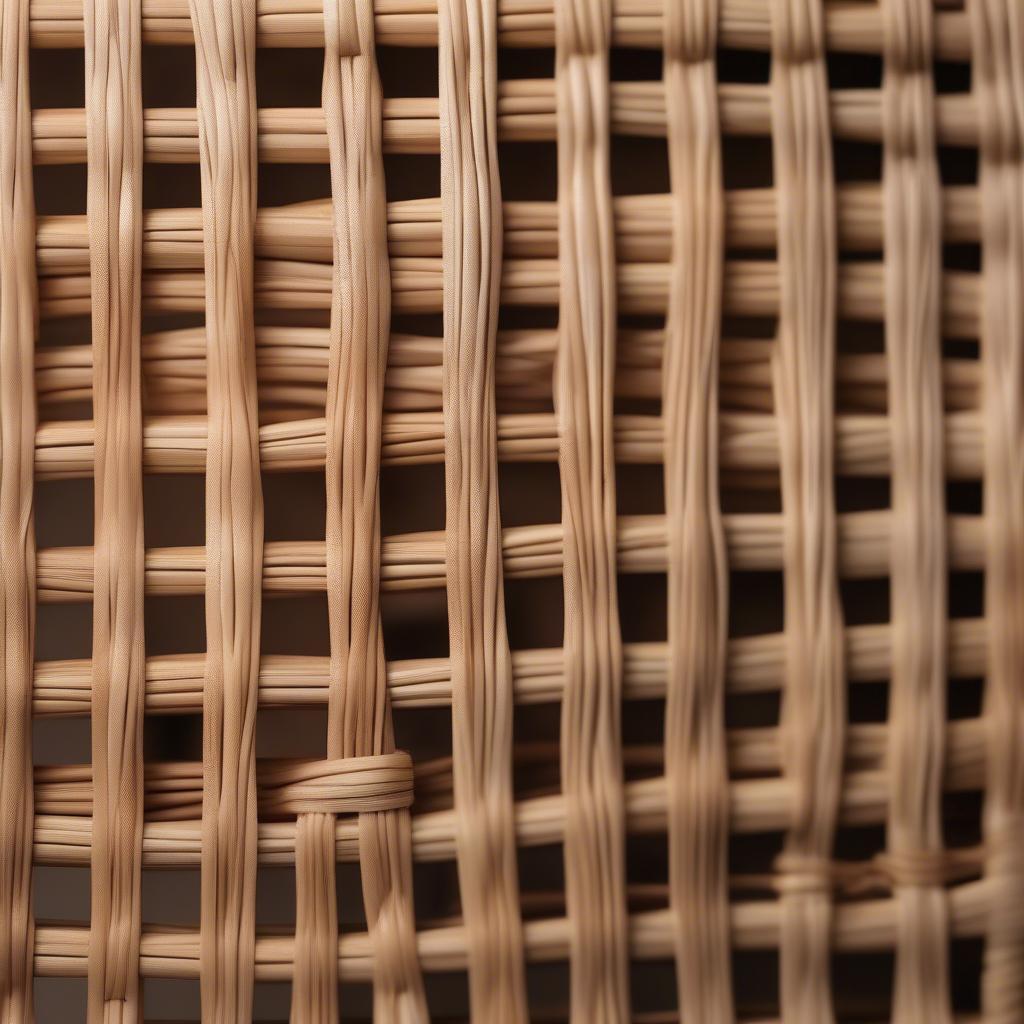 Wicker and Rattan Framed Wall Decor