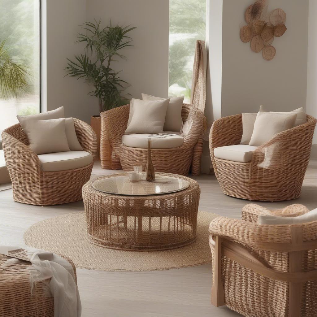 Wicker and Rattan Furniture Examples