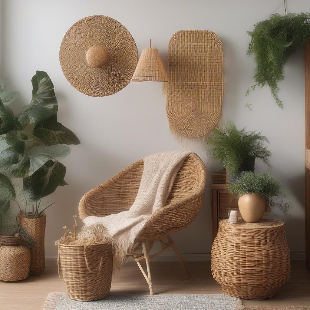 Wicker and Rattan Home Decor Ideas for Staying at Home