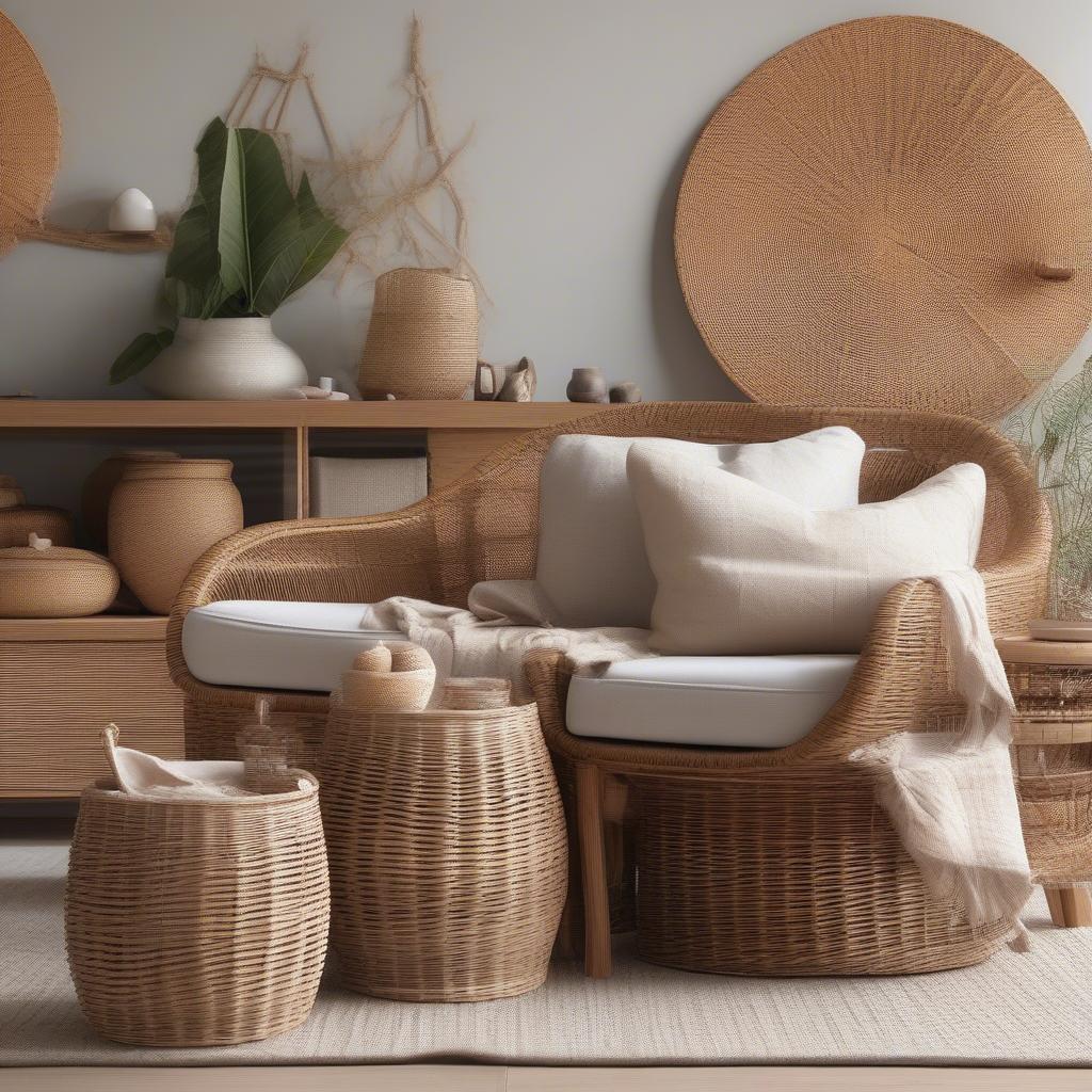 Wicker and Rattan Home Decor