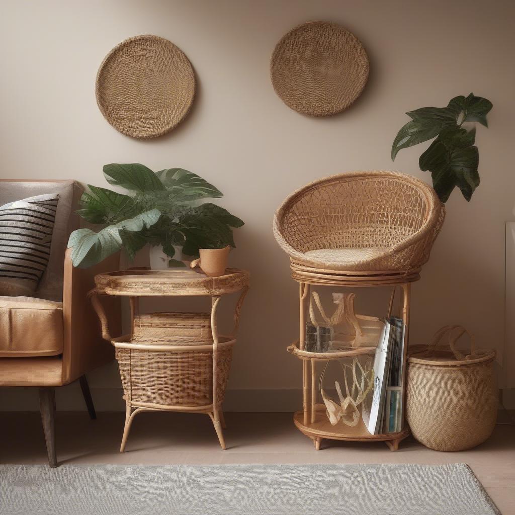 Wicker and Rattan Home Decor for a Cozy Atmosphere