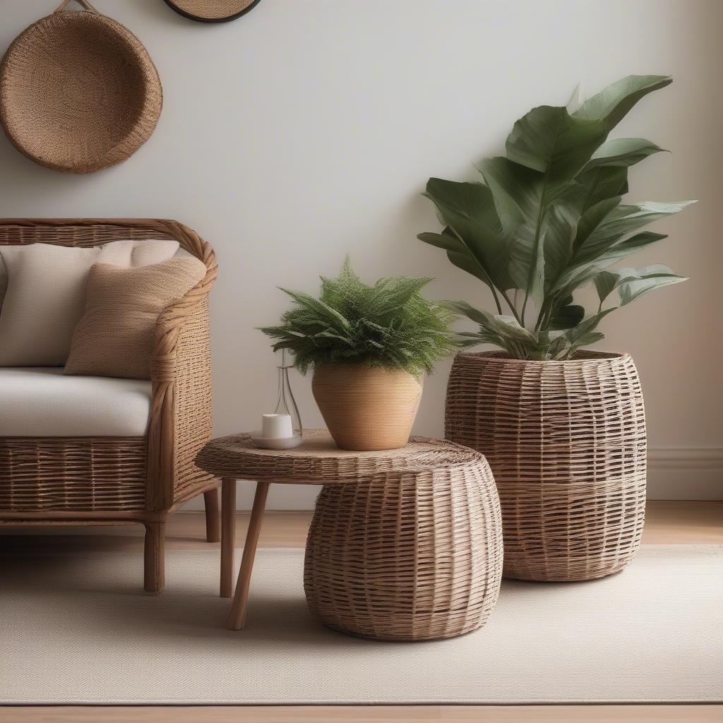 Wicker and Rattan Home Decor