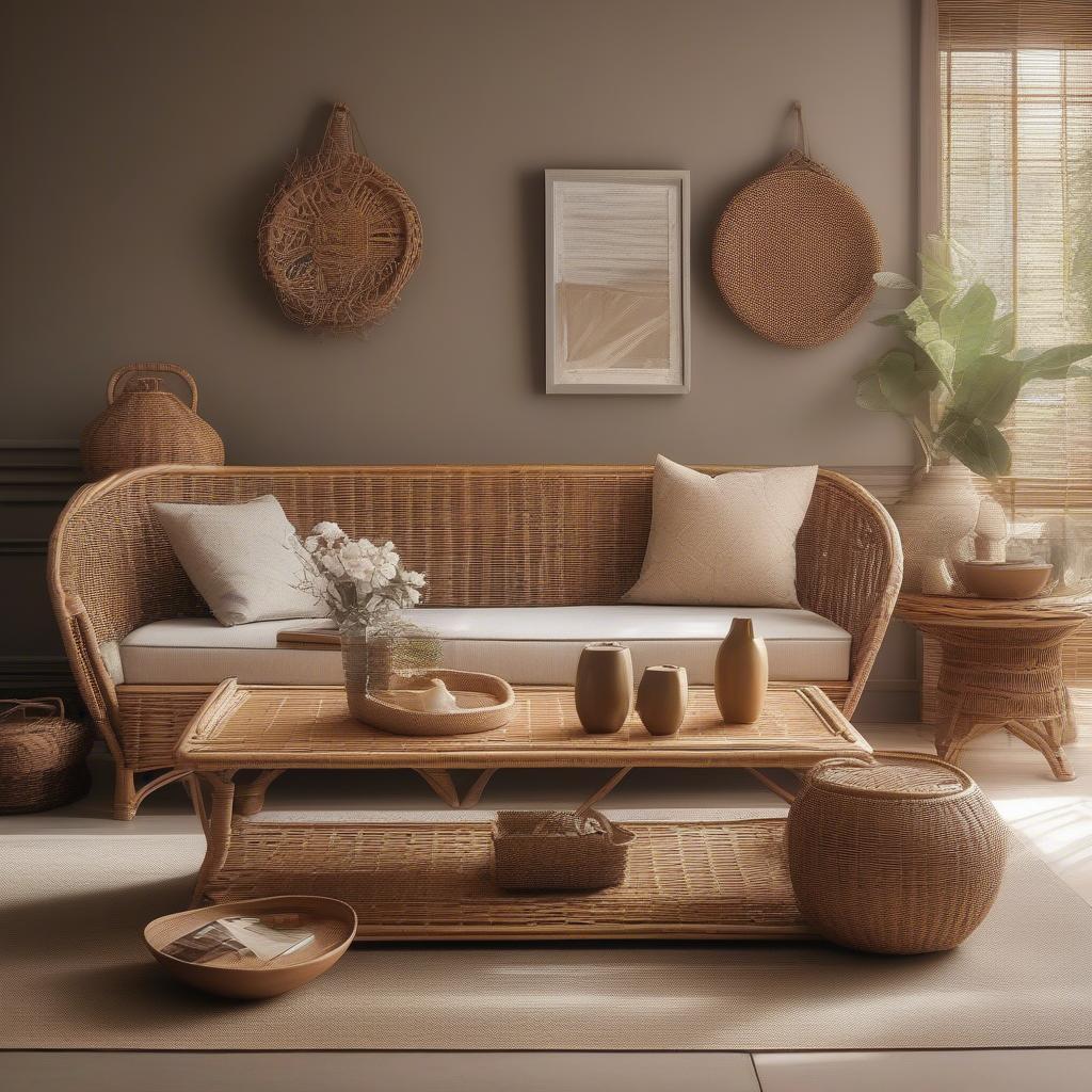 Wicker and rattan create a timeless sanctuary in your home