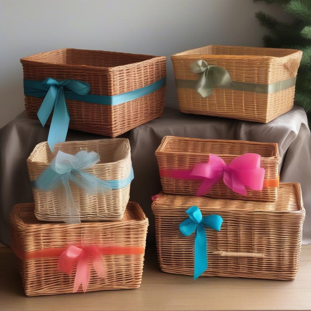 Wicker and Rattan Baskets for Merry Mail