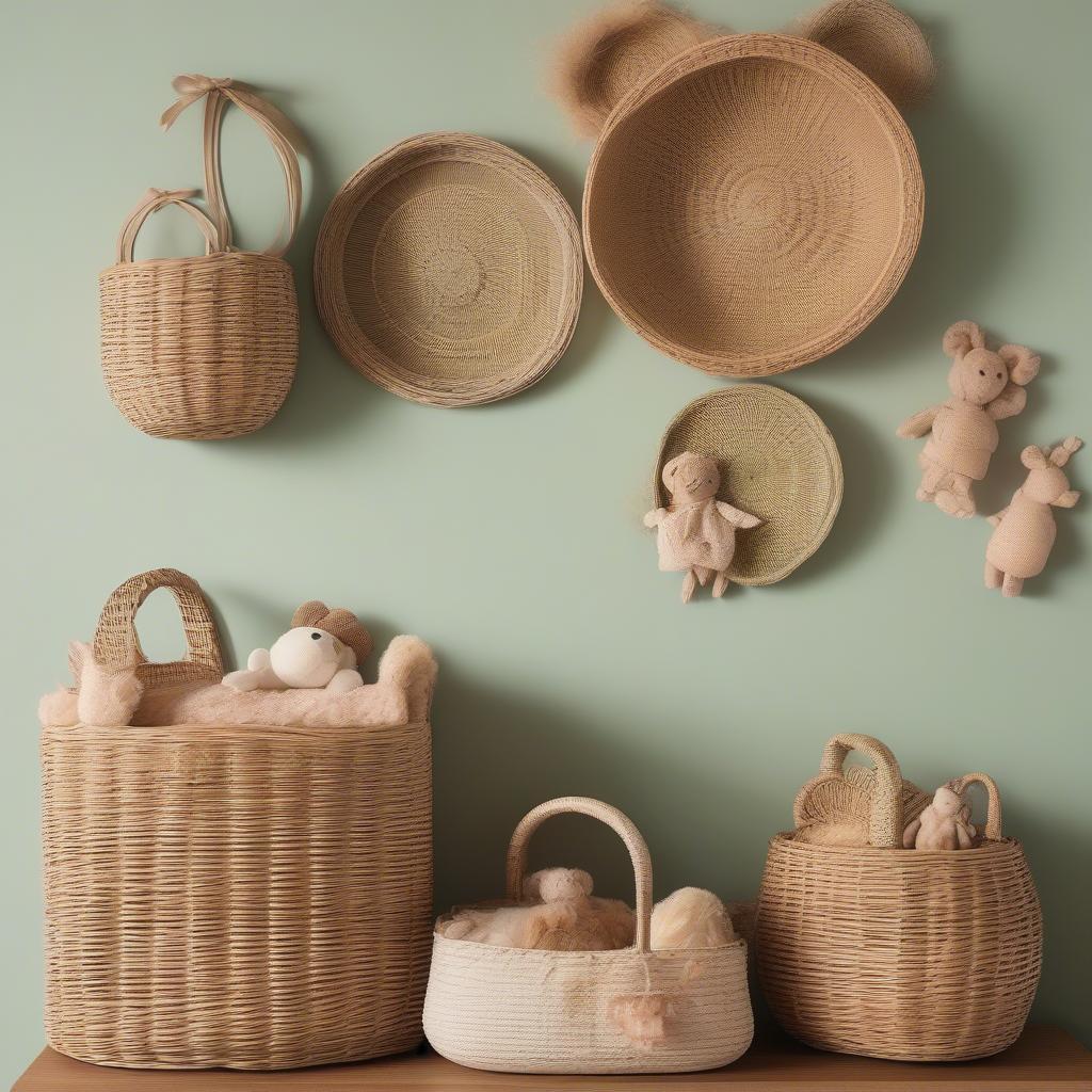 Wicker and Rattan Nursery Wall Decor: A Cozy and Stylish Choice