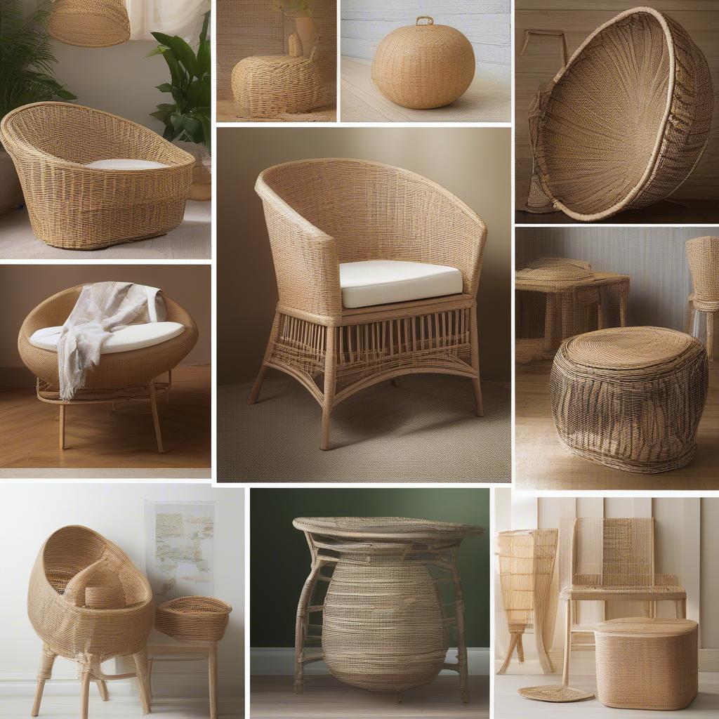 Examples of Wicker and Rattan Projects