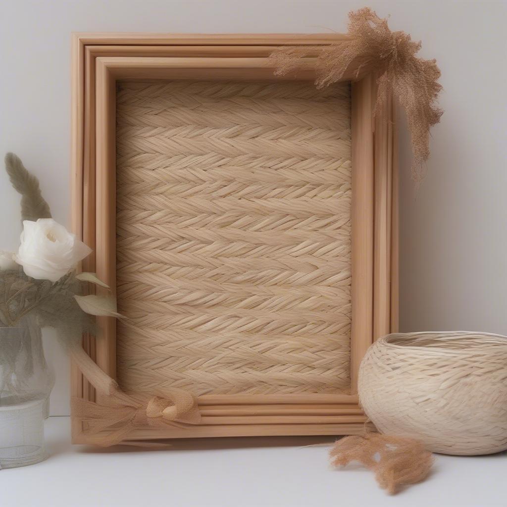 Incorporating Wicker and Rattan Elements with Small Wood Frames