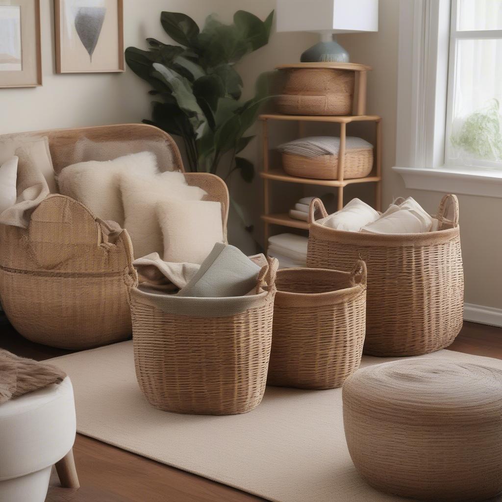 Wicker and Rattan Storage Solutions for a Tidy Home