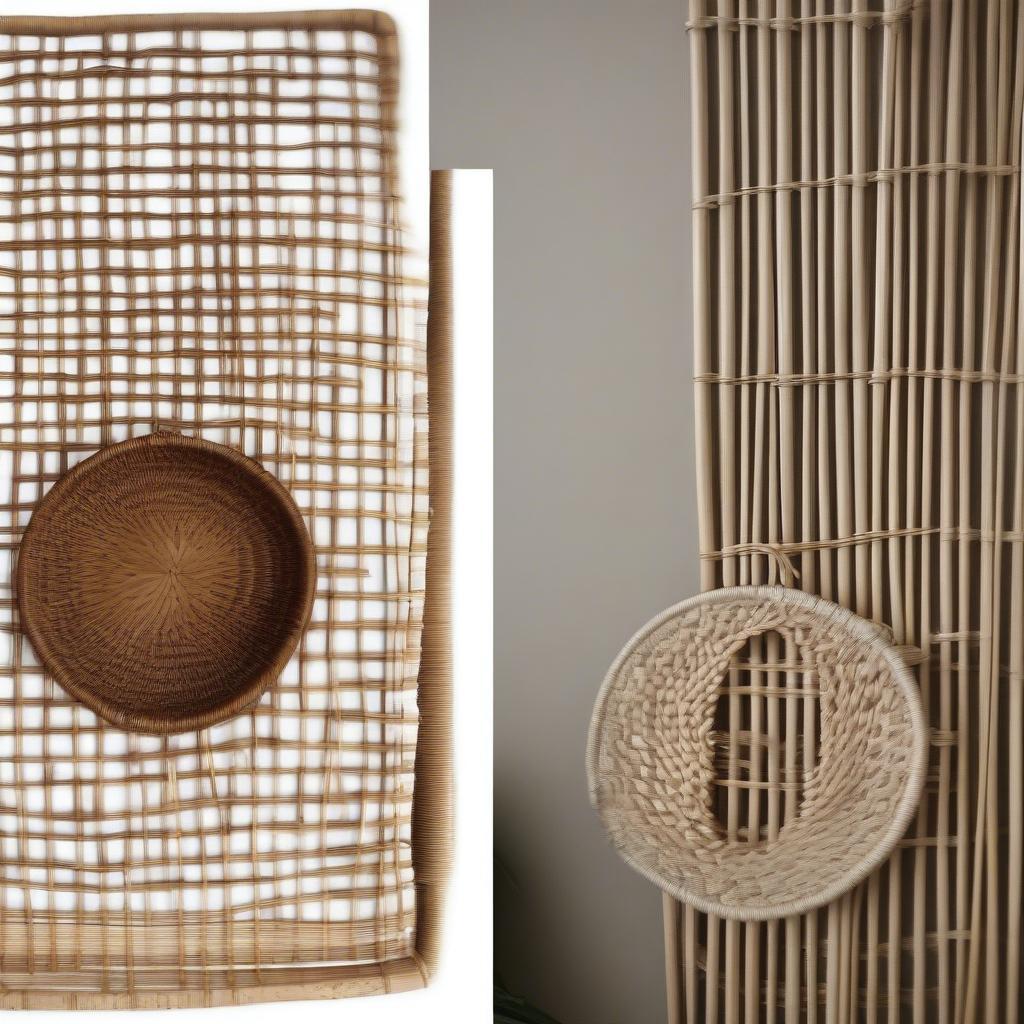 Comparing Wicker and Rattan Wall Art