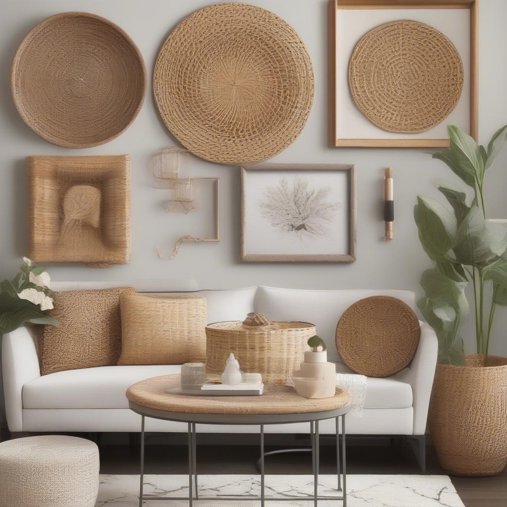 Ideal Placement of Wicker and Rattan Wall Art