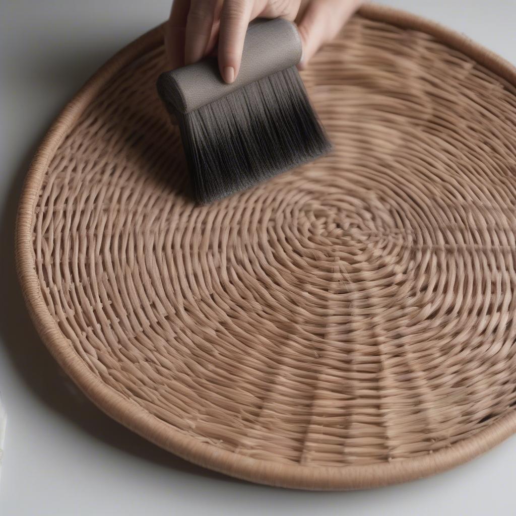 Cleaning a Wicker Rattan Wall Hanging