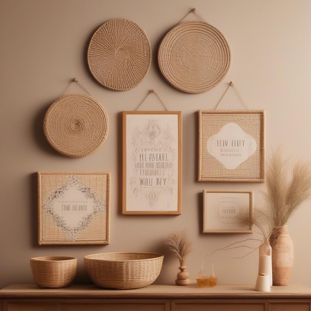 Wicker and Rattan Wall Signs: Natural Beauty for Your Home